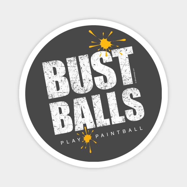 Bust Balls (Paintball) Magnet by eBrushDesign